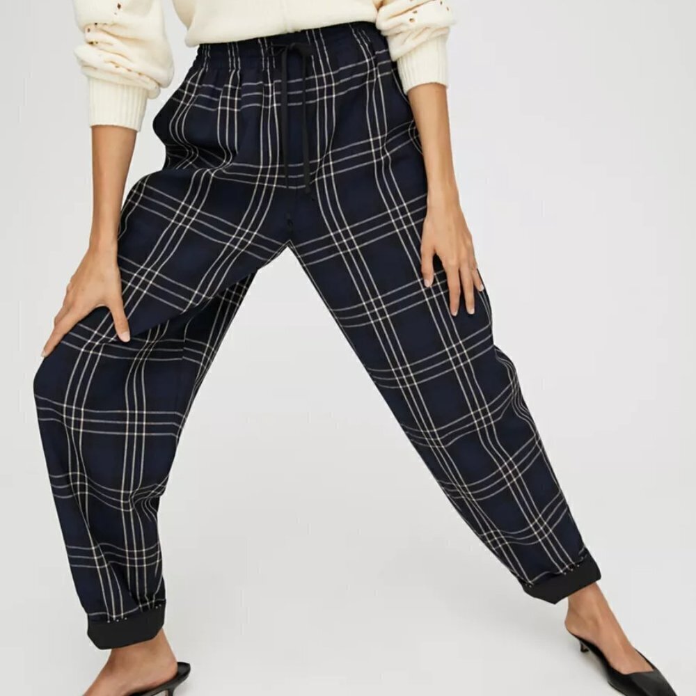 Aritzia Wilfred Soleste Pants- High Waisted Drawstring Pant - Picture 6 of 16